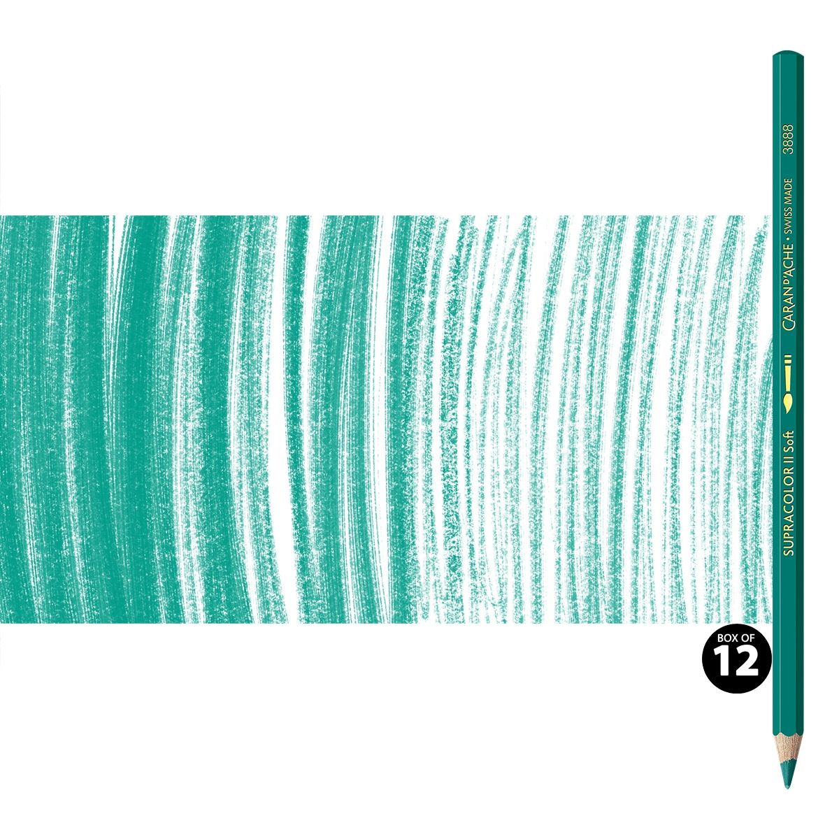 Supracolor II Watercolor Pencils Box of 12 No. 190 - Greenish Blue