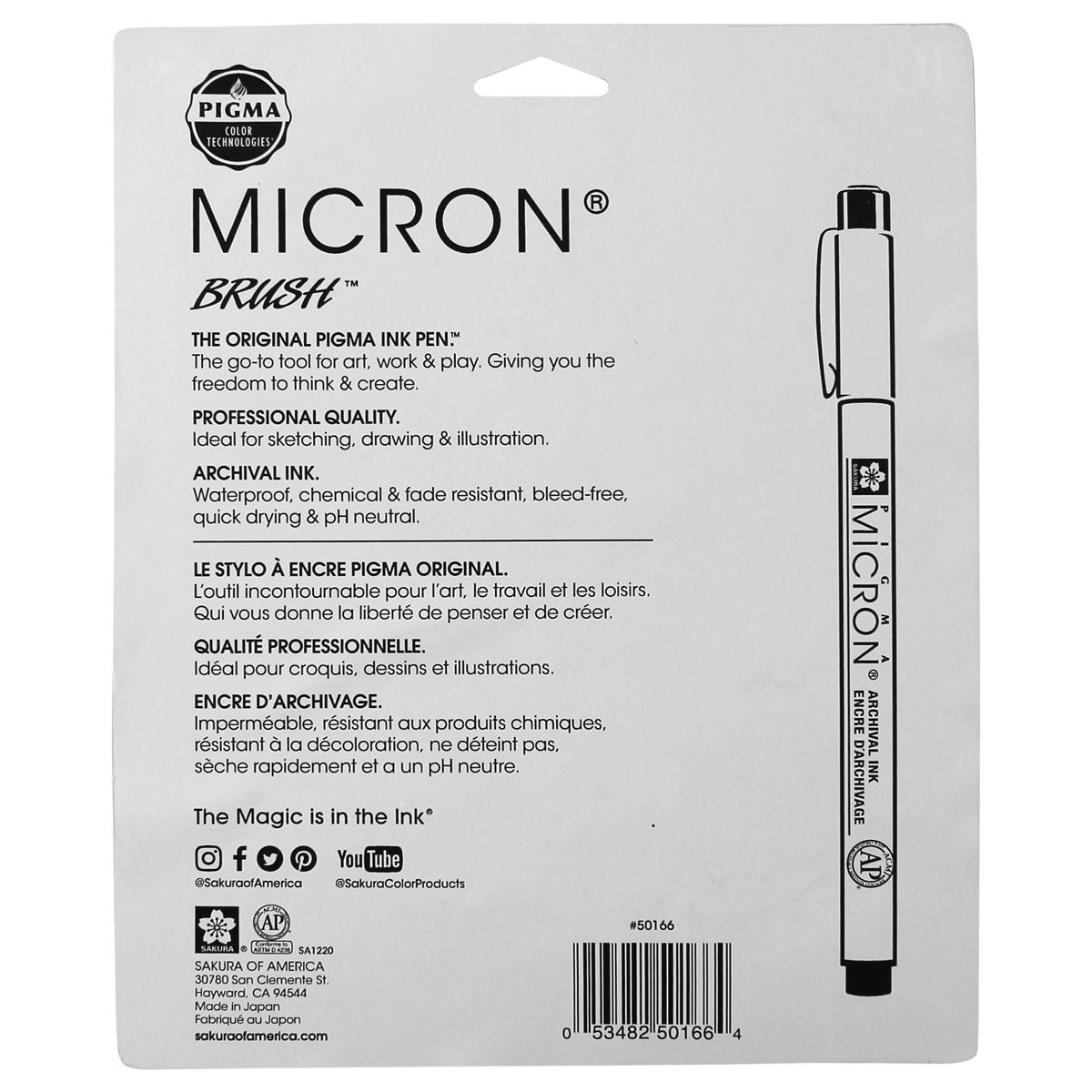 Sakura Micron 10pc Gray Pen Set Assorted Nibs