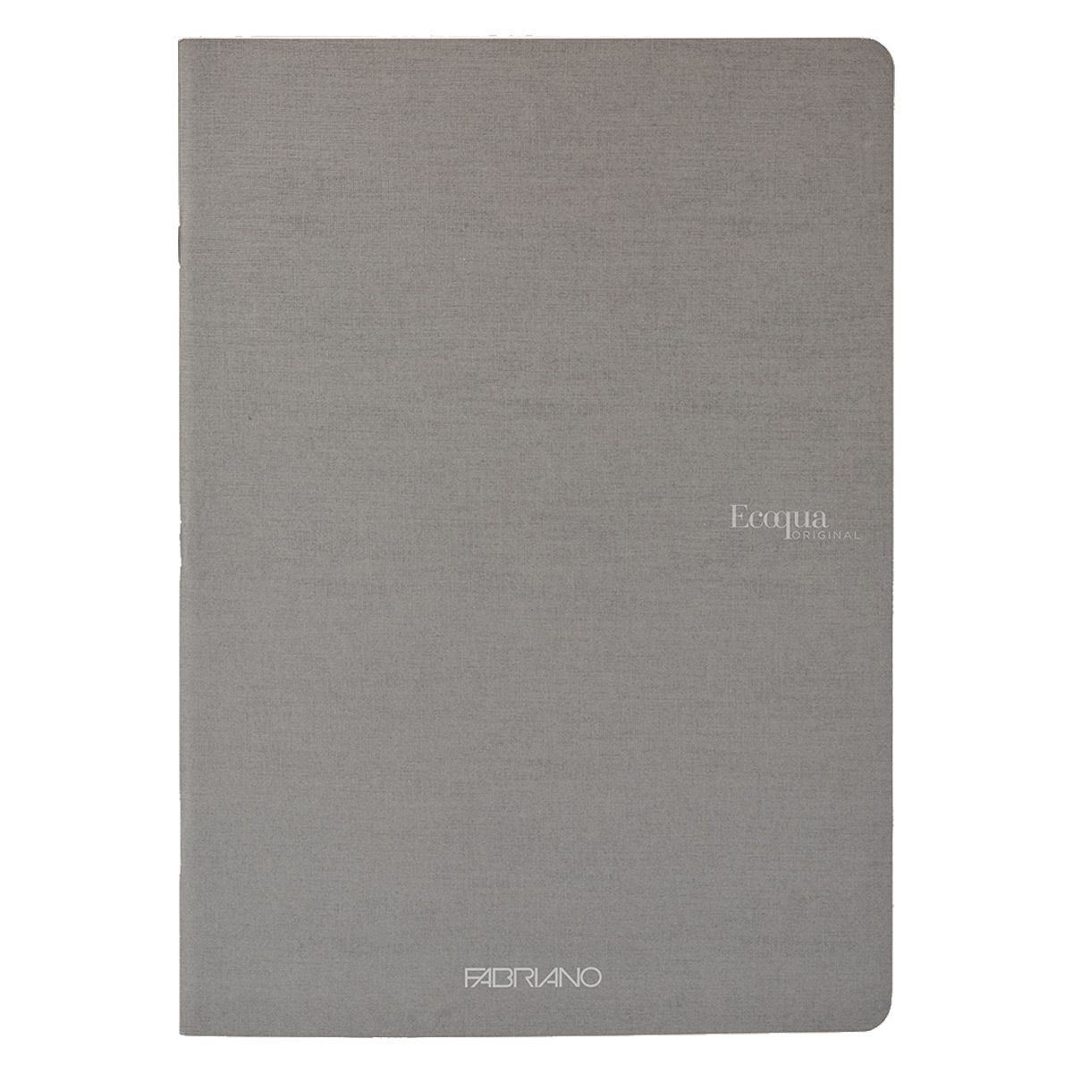 Fabriano EcoQua Notebook 5.8 x 8.3" Blank Staple-Bound Grey
