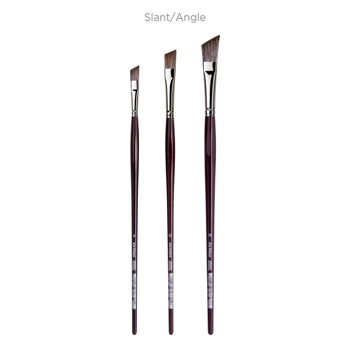 Da Vinci Grigio New Wave Synthetic Brushes - Slant/Angle