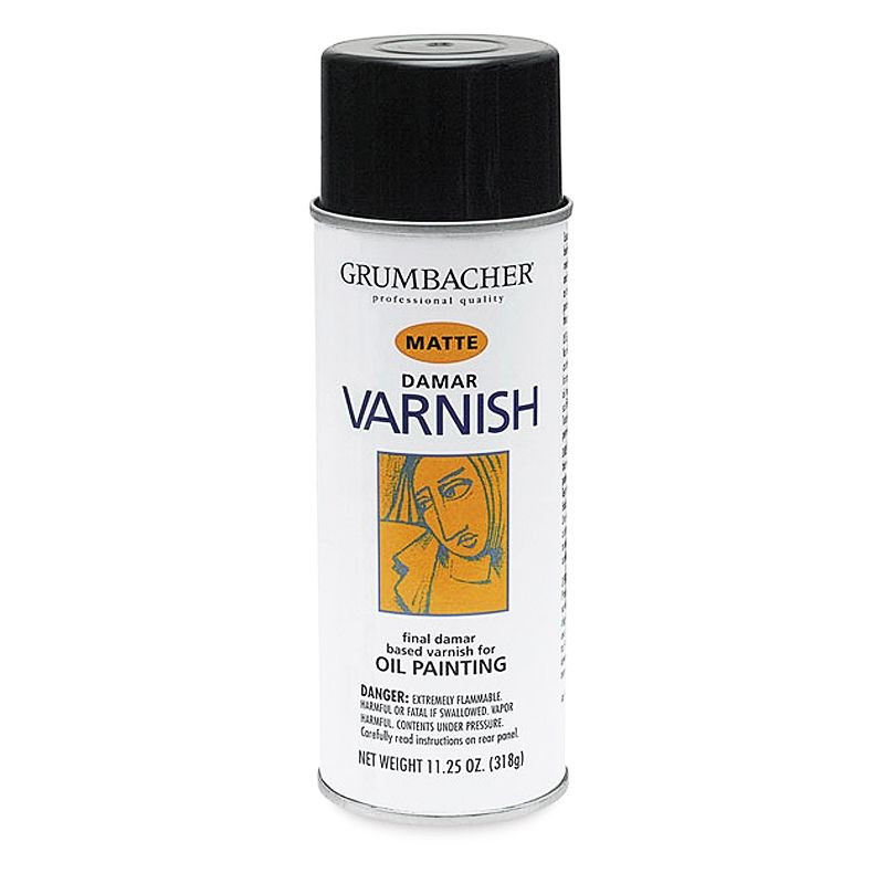 Grumbacher Artist Sprays Damar Varnish Spray Matte 11 oz, Oil Painting Jerry's Artarama