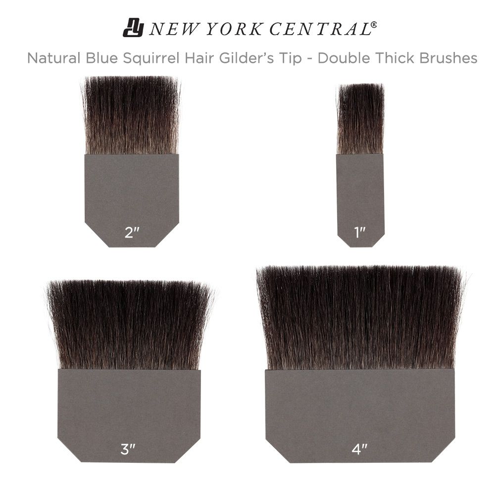 Natural Hair Double Thick Gilder's Tip Brushes