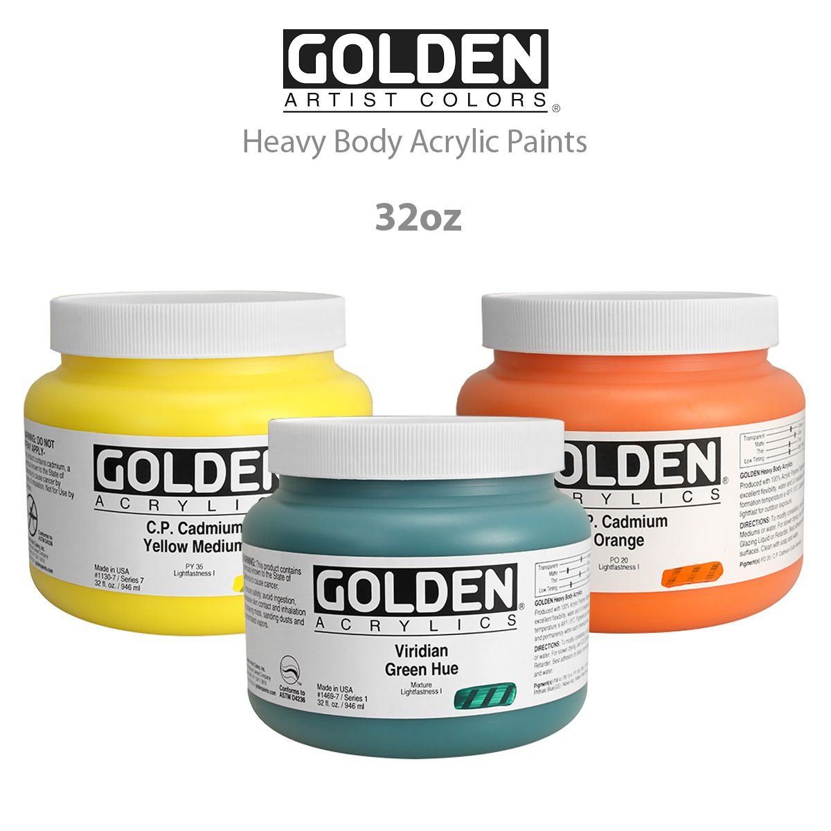 Golden Heavy Body Acrylic Paint 32oz