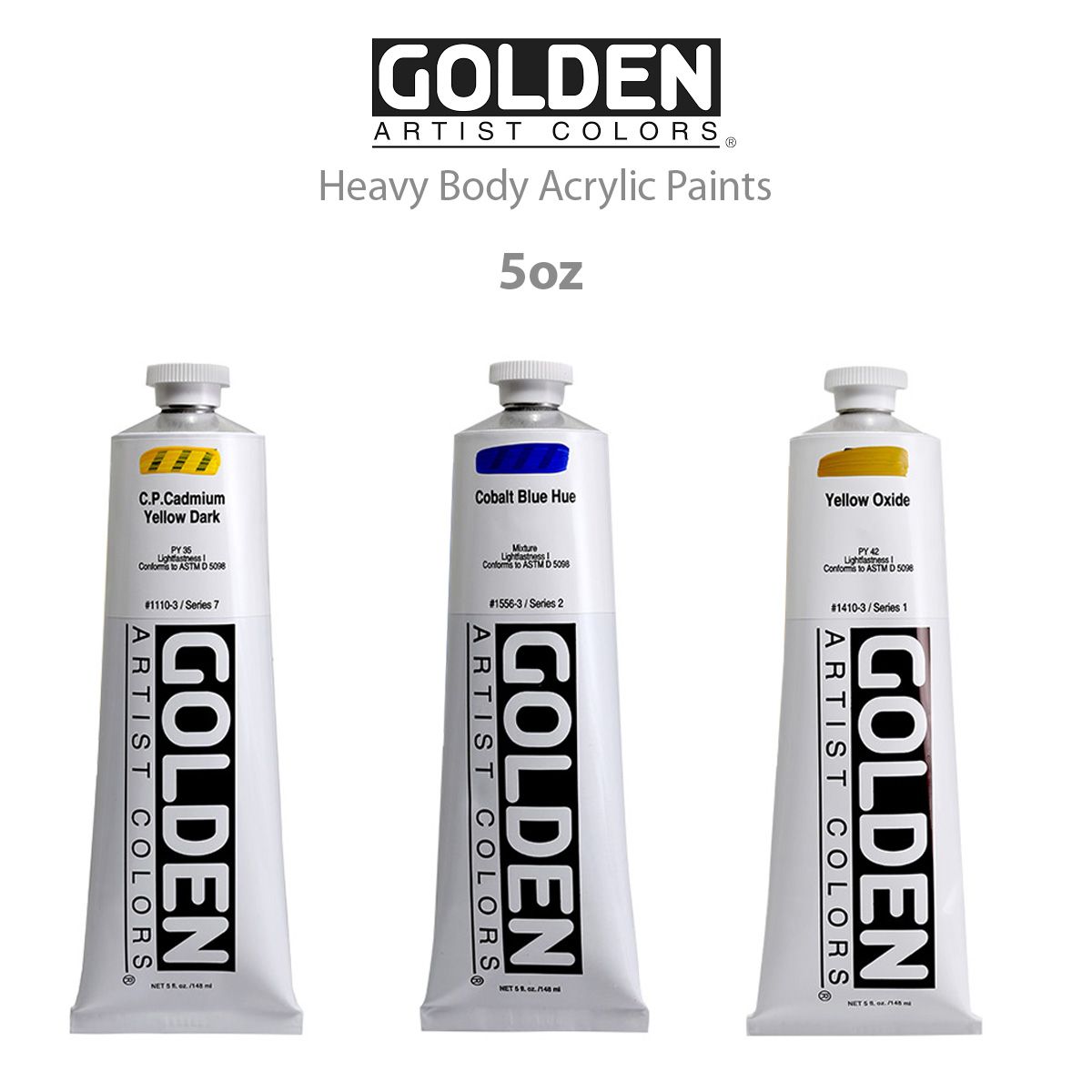 Golden Heavy Body Acrylic 5oz Tubes