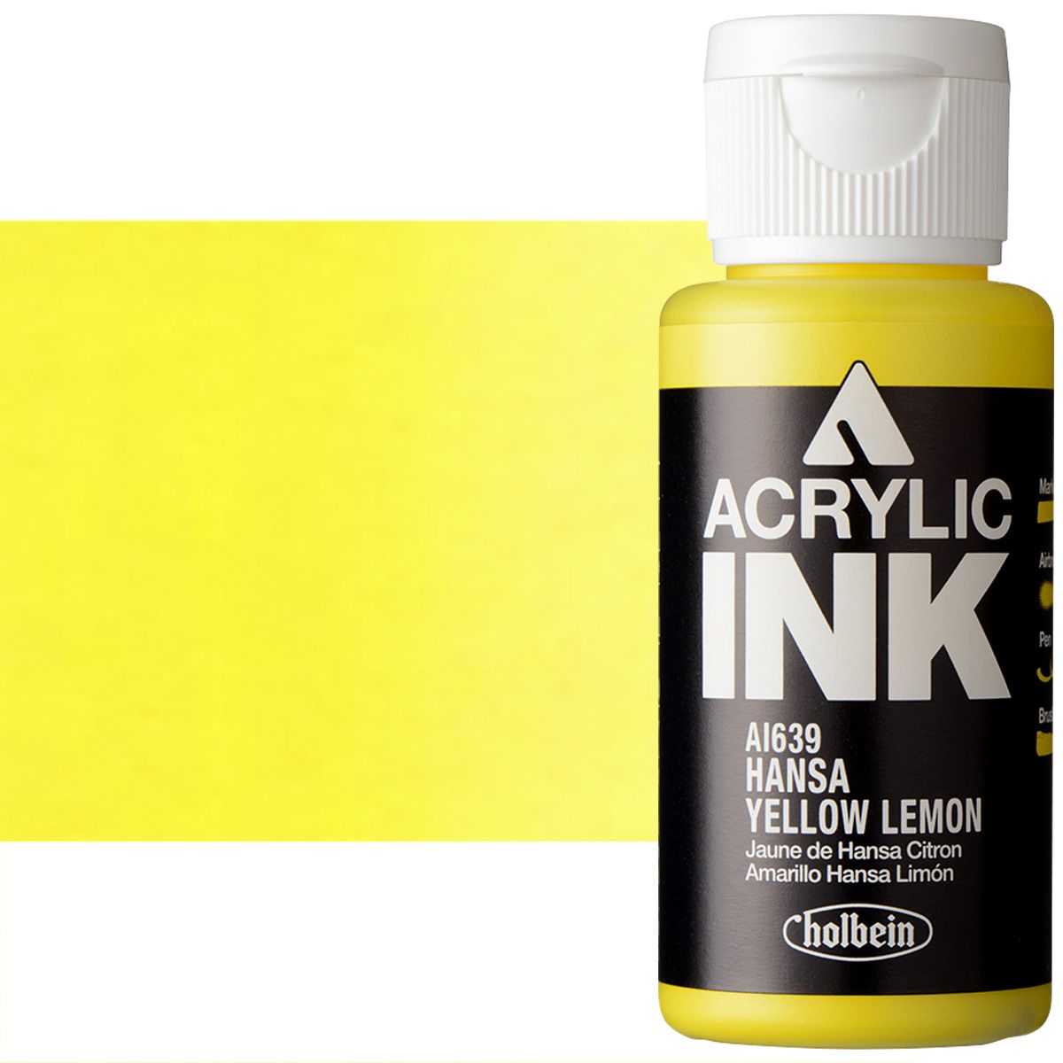 Holbein Acrylic Ink - Hansa Yellow Lemon, 30ml