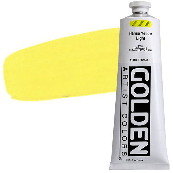 GOLDEN Heavy Body Acrylic 5 oz Tube - Hansa Yellow Light