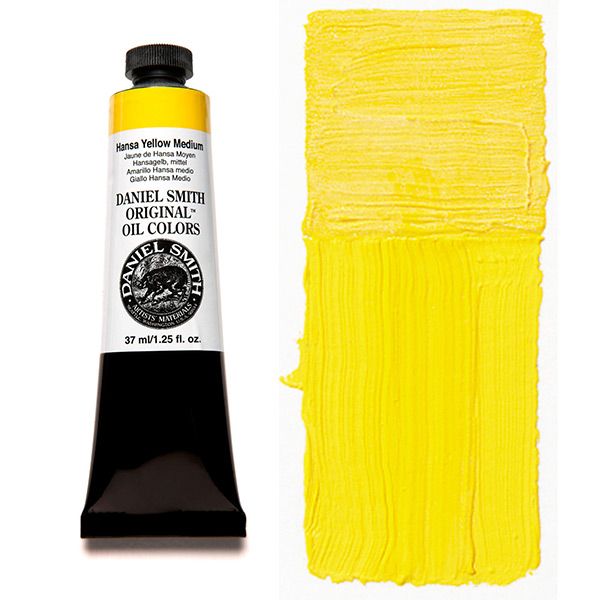 Daniel Smith Oil Colors - Hansa Yellow Medium, 37 ml Tube