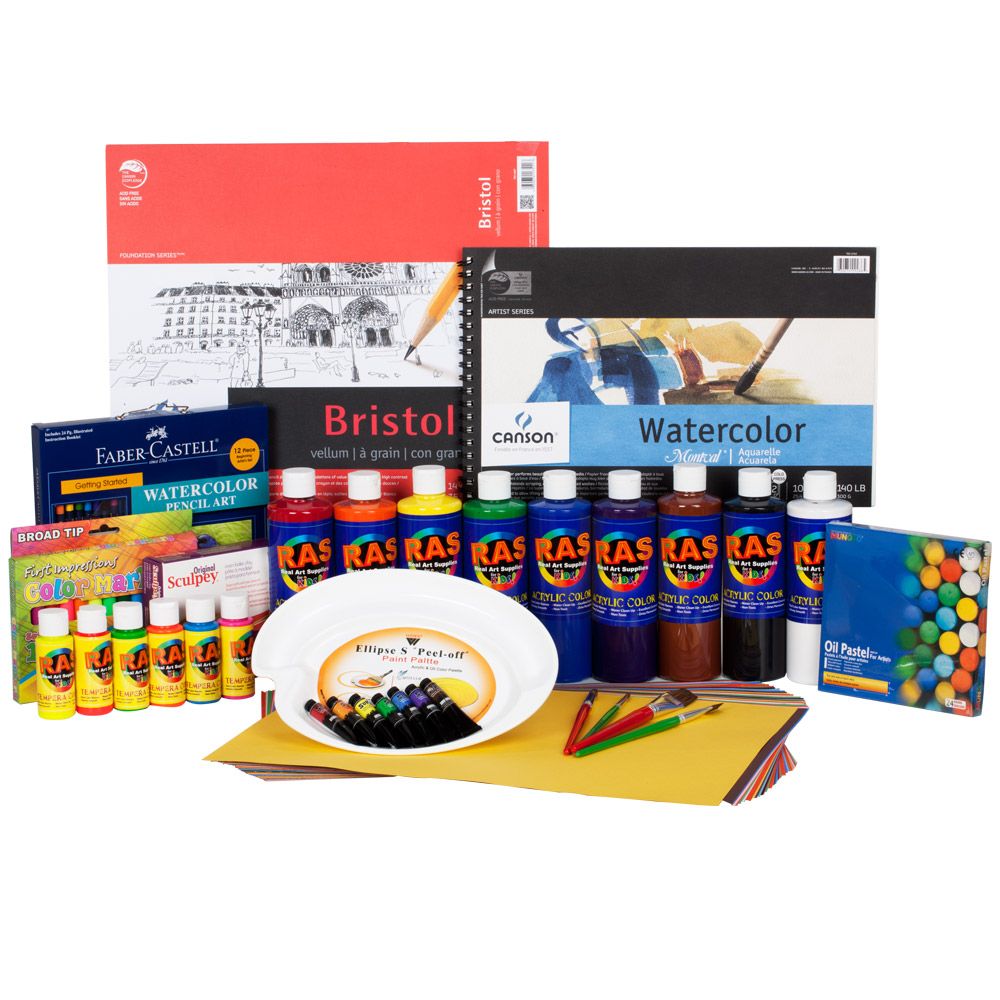 Complete Home School Art Studio Supply Kit 3rd Grade