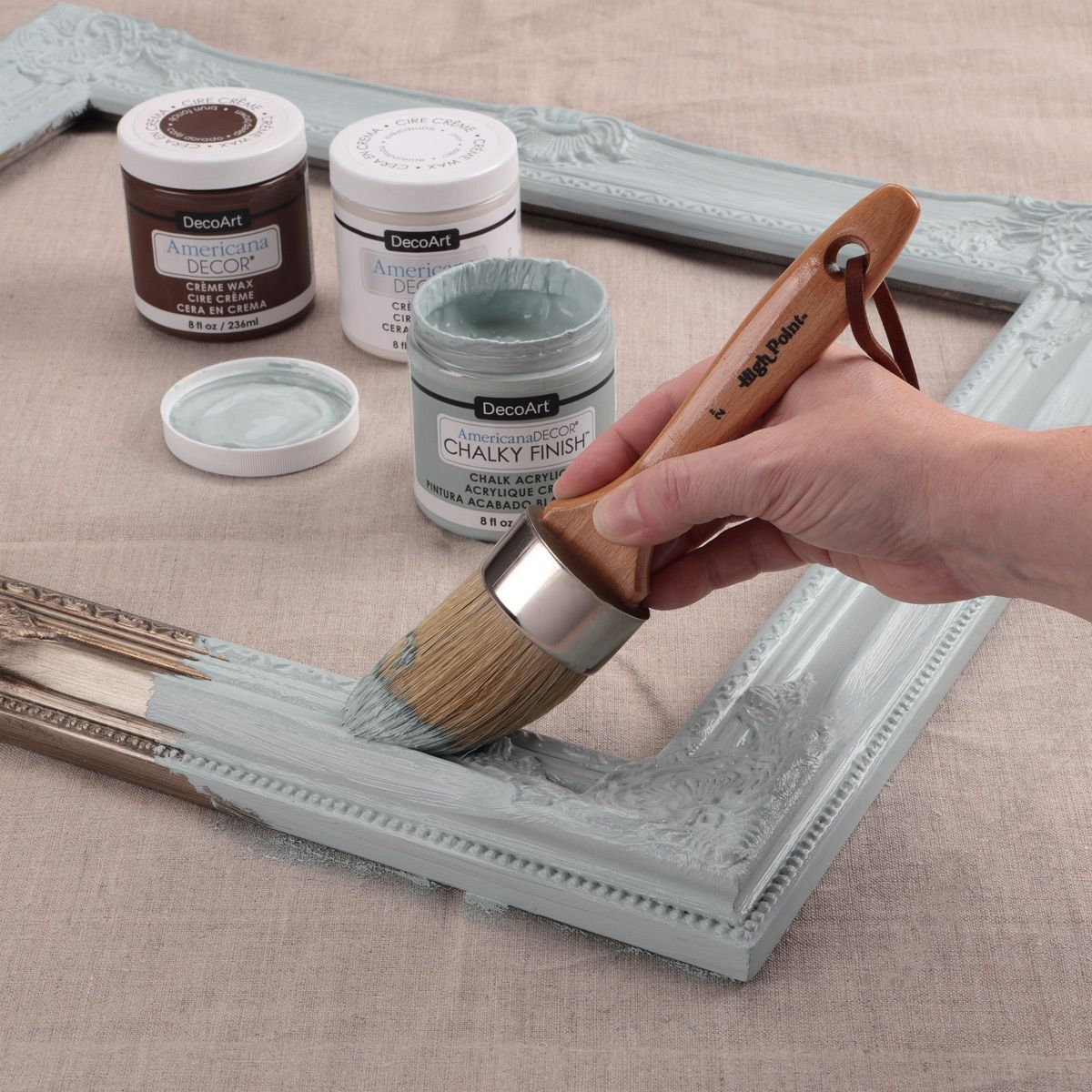 Chalk Paint adheres to slick surfaces and is easy to distress