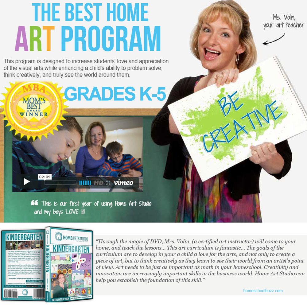 Award Winning Home Art Studio Program