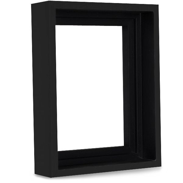 Illusions Floater Frames 1.5 inch Deep Black and Black Interior