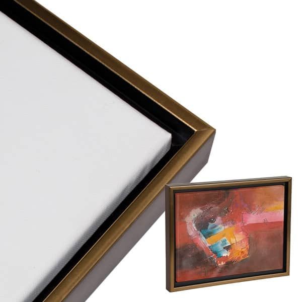 Floating Frame for 8x10 Inch Canvas Painting 1-1/4 Deep, (4 Color