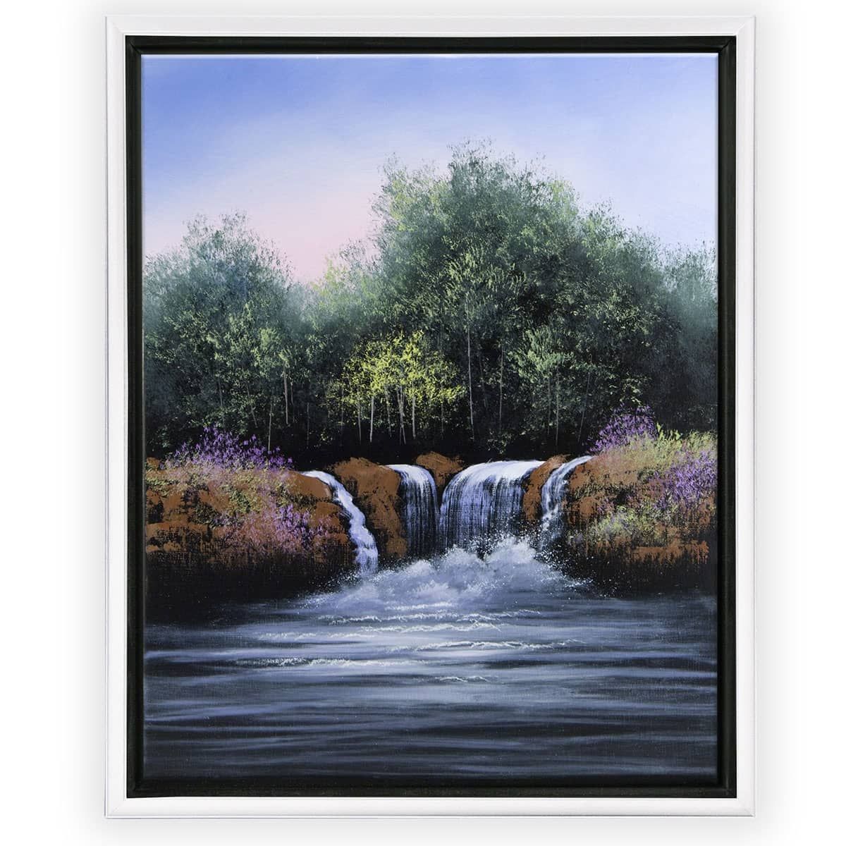 Floating Frames for Canvas Prints Canvas Floating Frame for Living Room Bedroom, Size: 32x27x3cm, Black