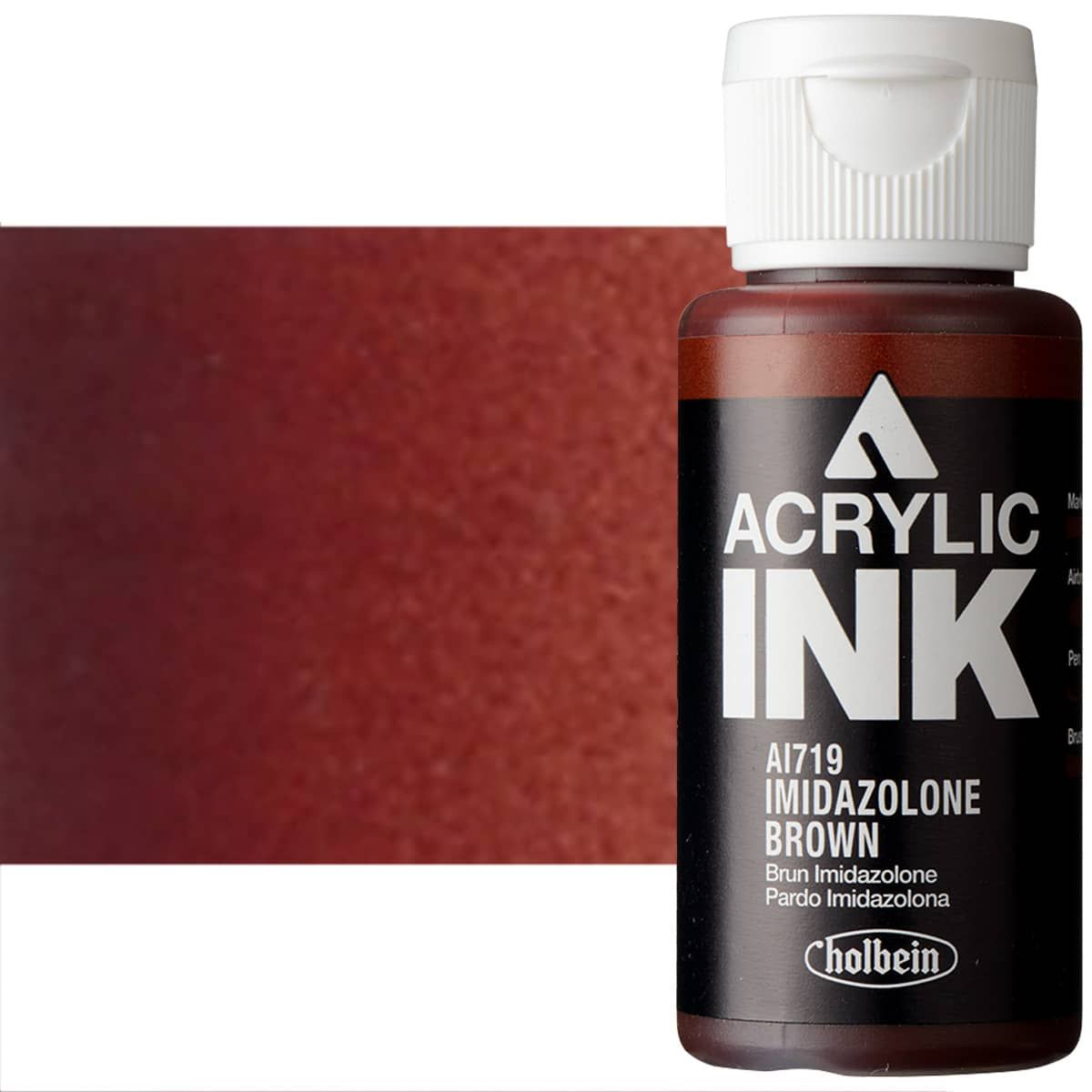 Holbein Acrylic Ink - Imidazolone Brown, 30ml