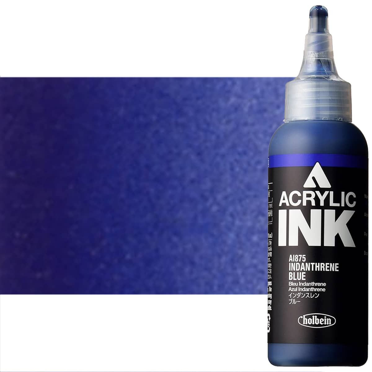 Holbein Acrylic Ink - Indanthrene Blue, 100ml