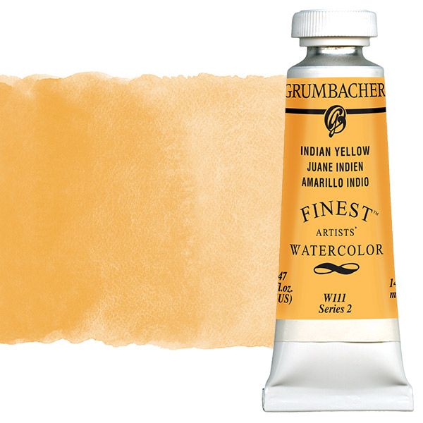 Grumbacher Finest Artists' Watercolor 14 ml Tube - Indian Yellow