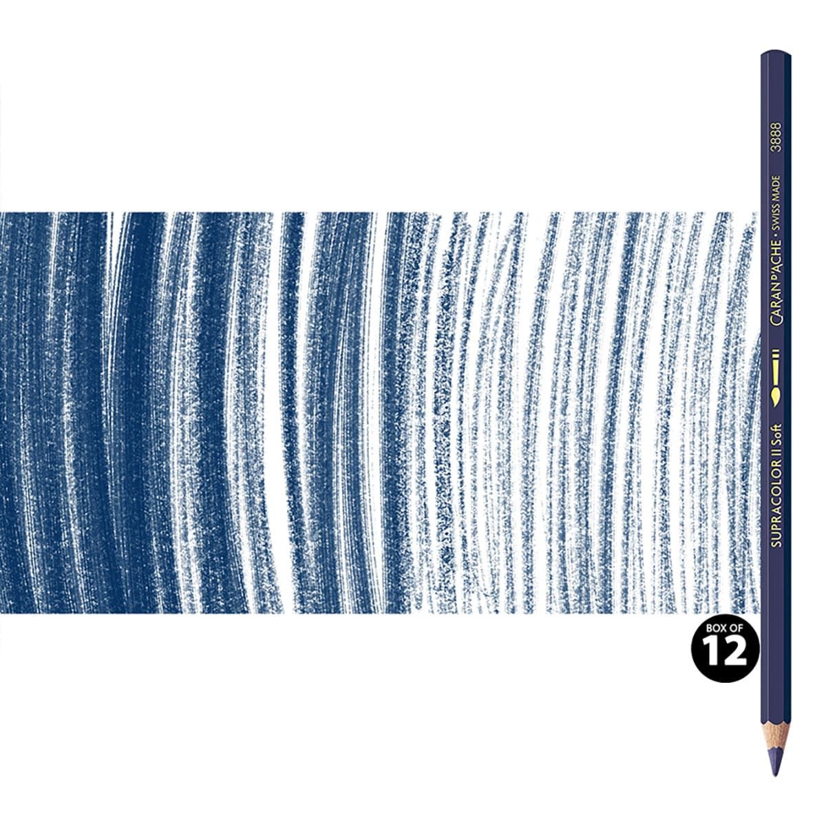 Supracolor II Watercolor Pencils Box of 12 No. 139 - Indigo Blue