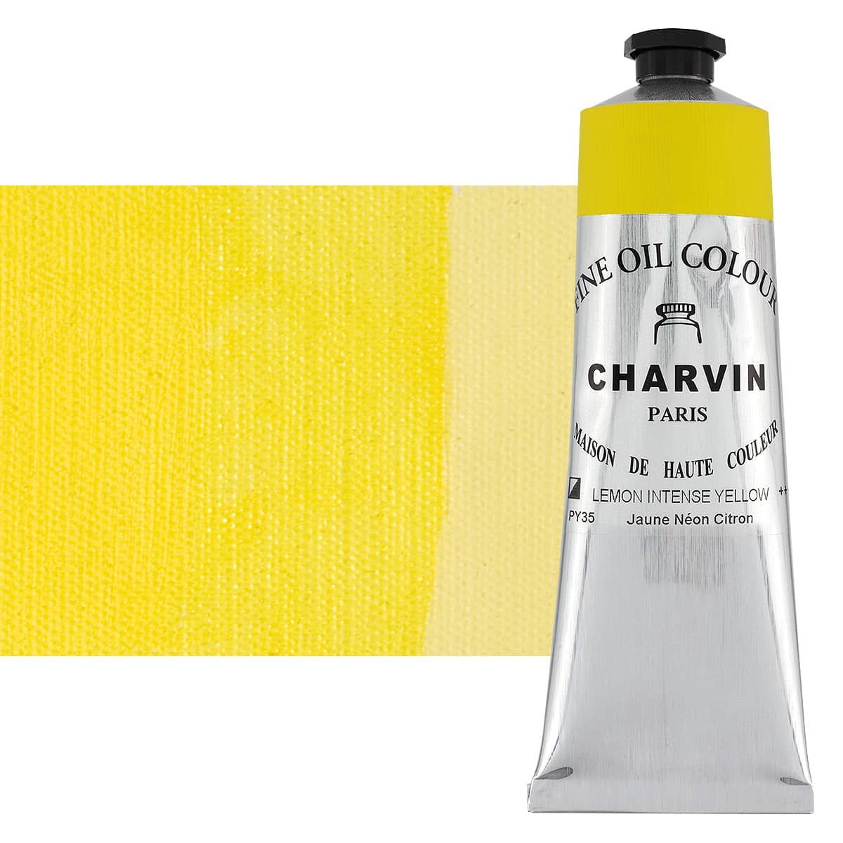 Charvin Fine Oil Paint, Intense Lemon Yellow 150ml Jerry's Artarama