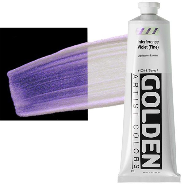 GOLDEN Heavy Body Acrylic 5 oz Tube - Interference Violet
