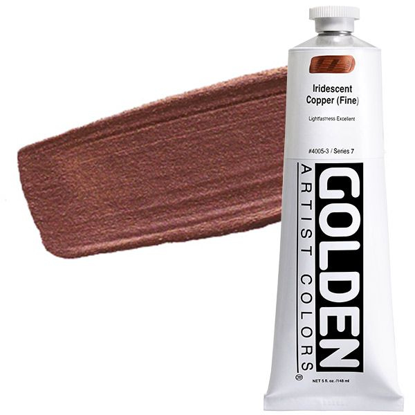 GOLDEN Heavy Body Acrylic 5 oz Tube - Iridescent Copper