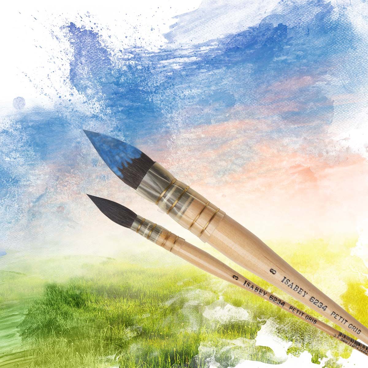 Isabey Brush Series 6234 Siberian Blue Squirrel Quill Mop 2 Jerry's Artarama