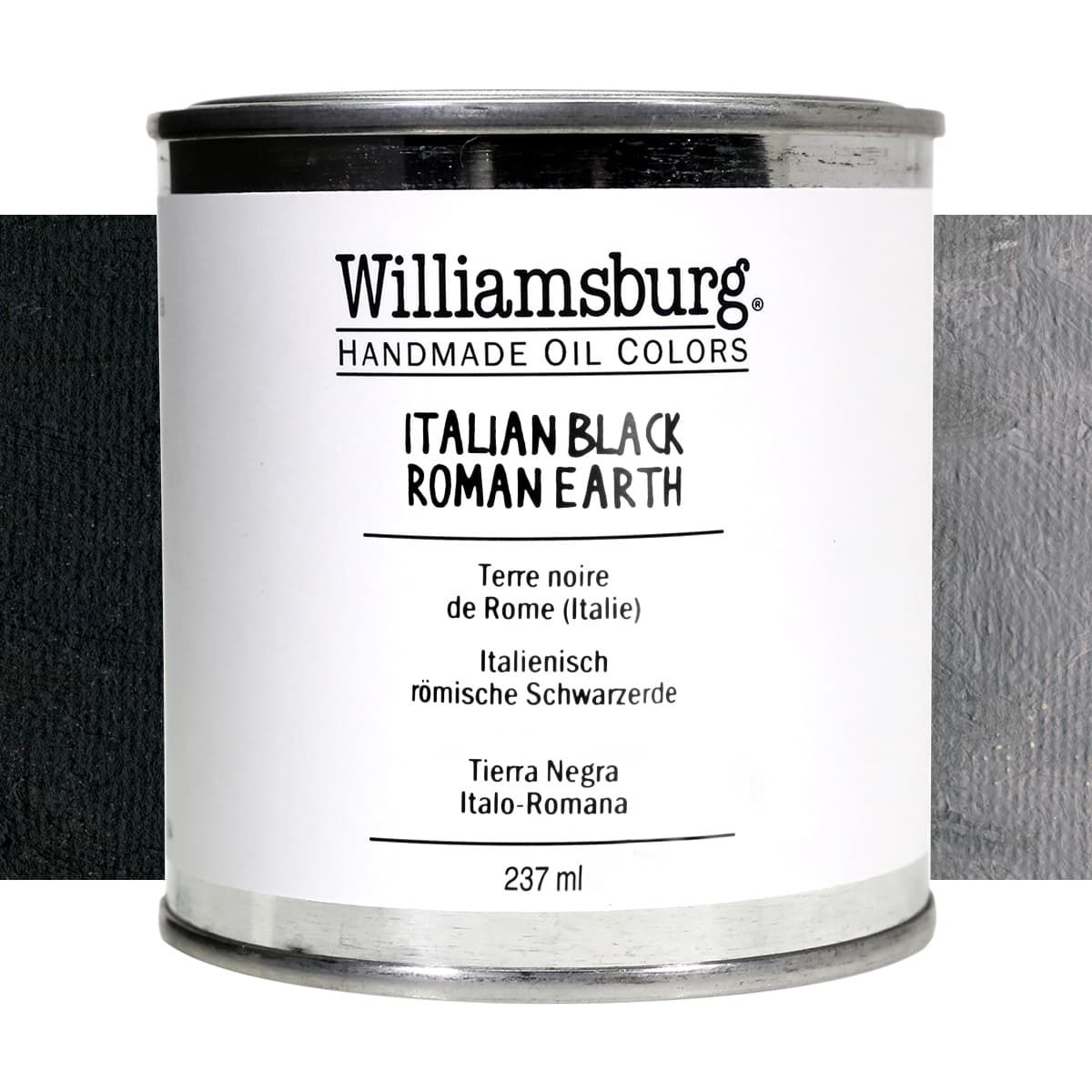Williamsburg Oil Color 237 ml Can Italian Black Roman Earth