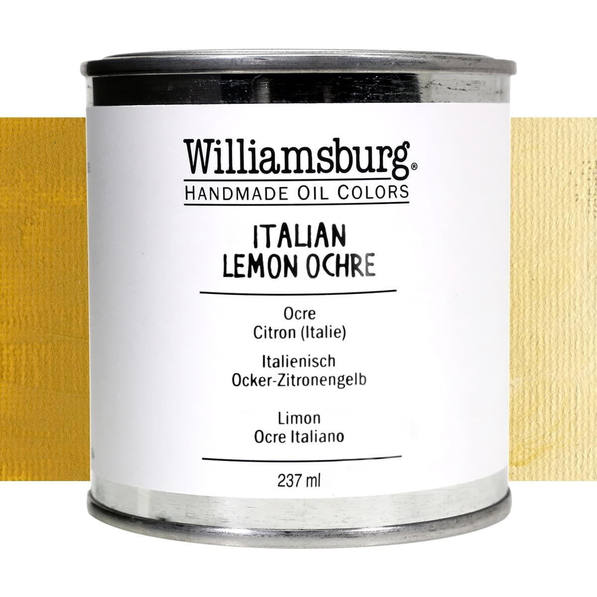 Williamsburg Oil Color, Italian Lemon Ochre, 237ml Can Jerry's Artarama
