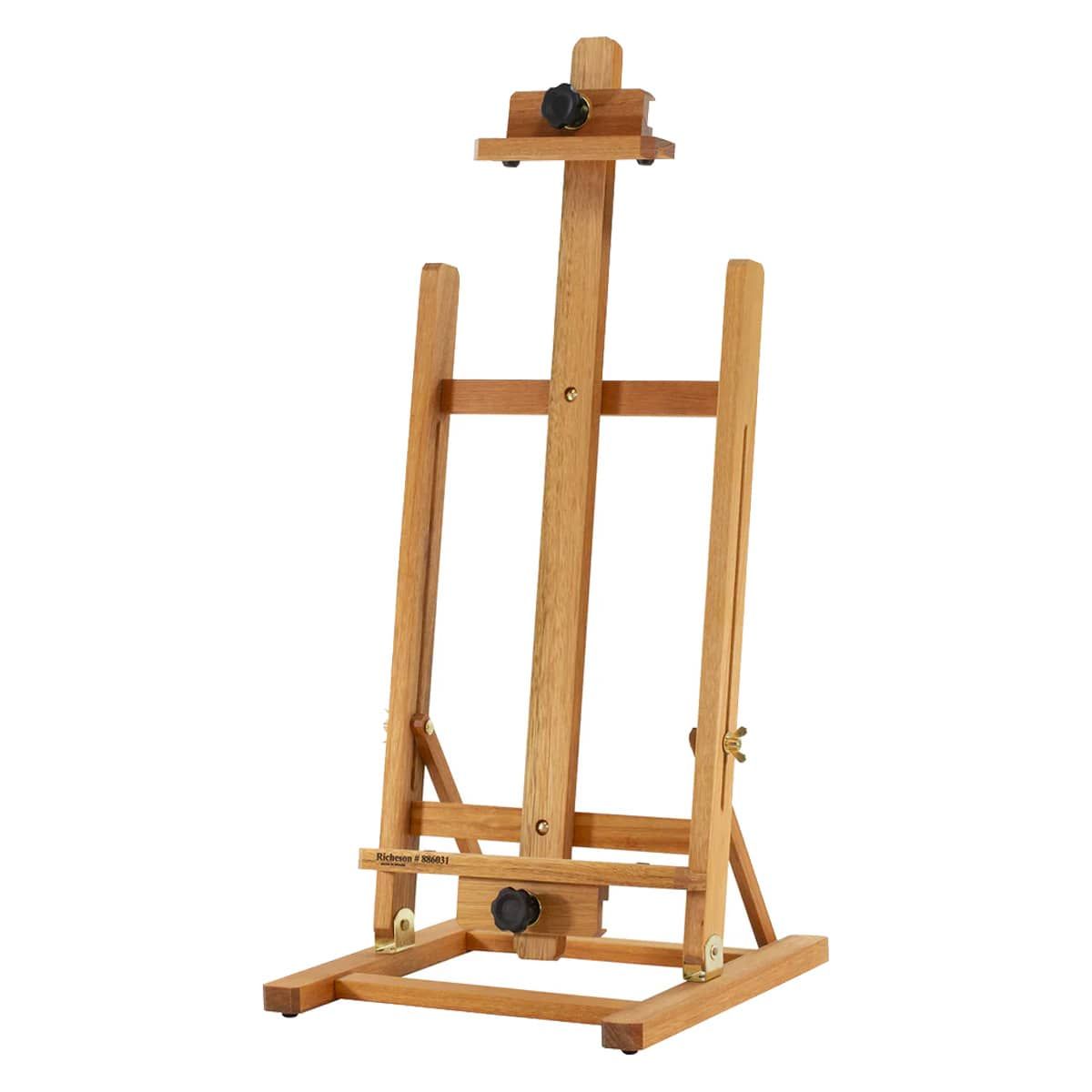 WOODEN EASEL STAND > Solid Wooden Tabletop Artist Studio Easel