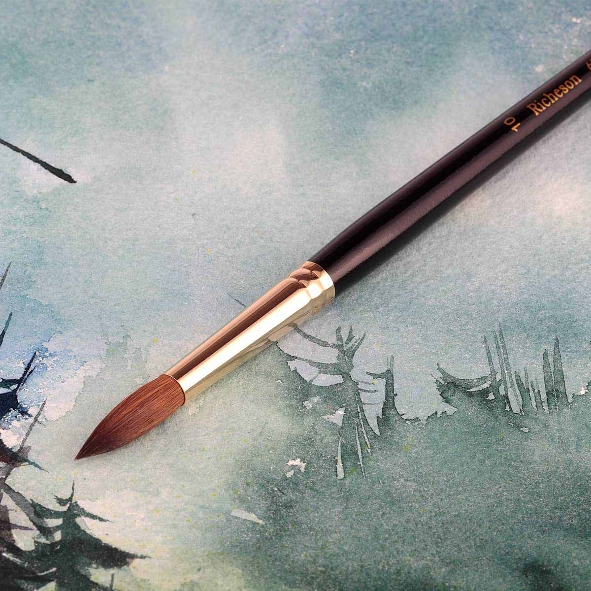 Richeson 6228 Pure Kolinsky Round Brush Size 10 Jerry's Artarama