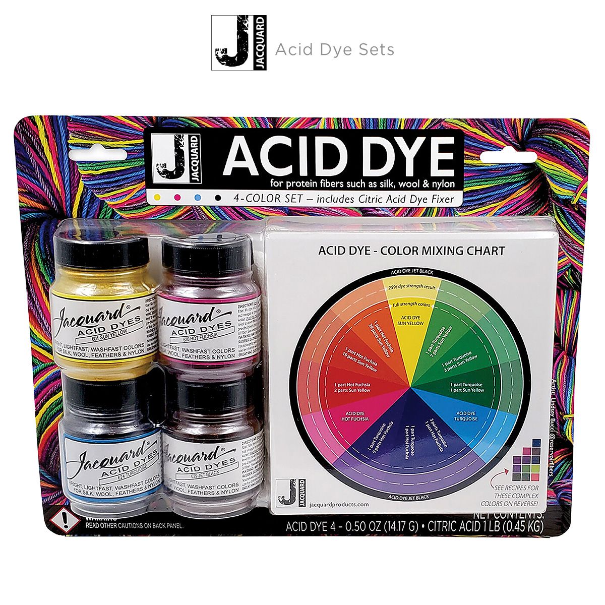 Jacquard Acid Dye - Fluorescent Yellow, .5 oz