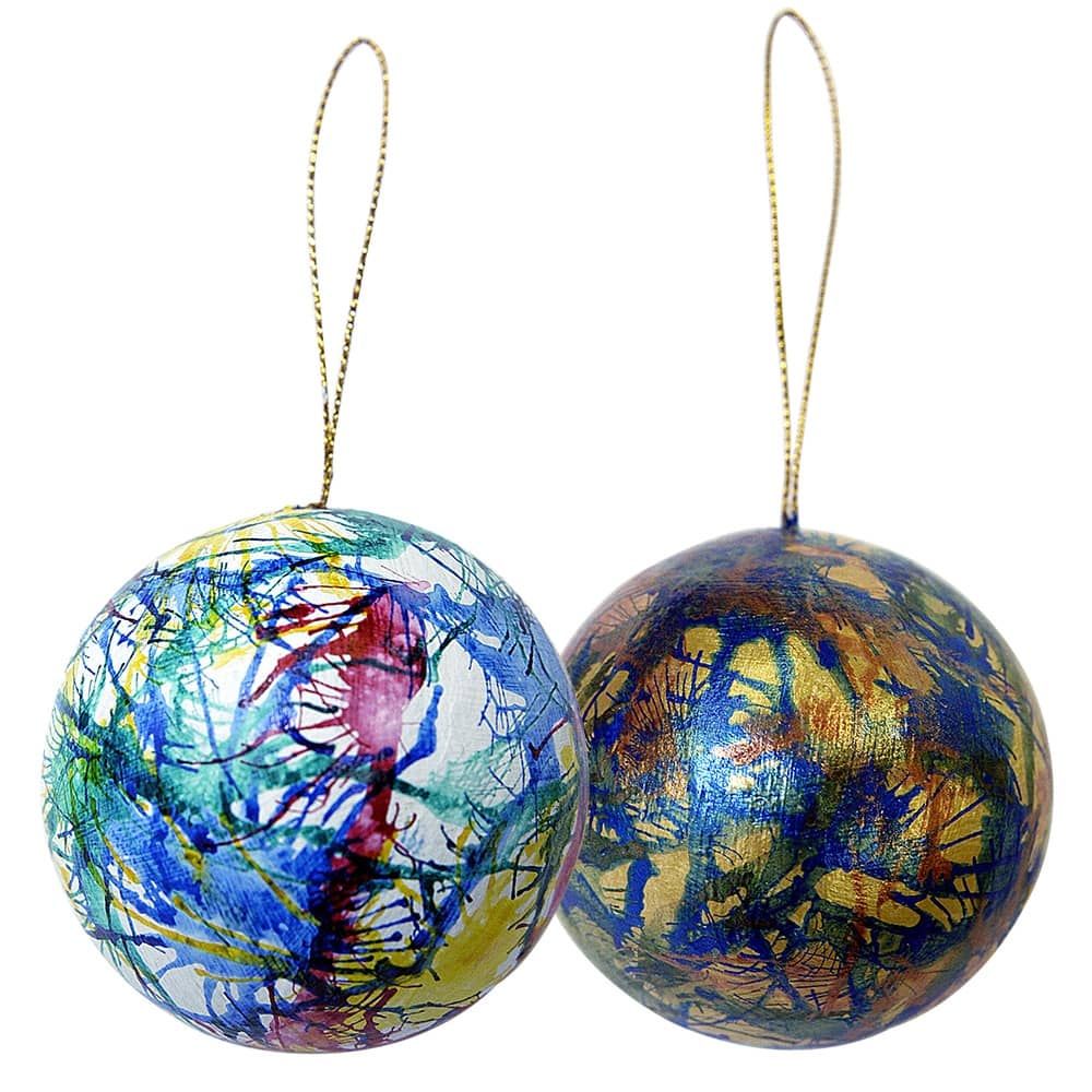 Ornaments designed with Jacquard Lumiere Fabric Colors