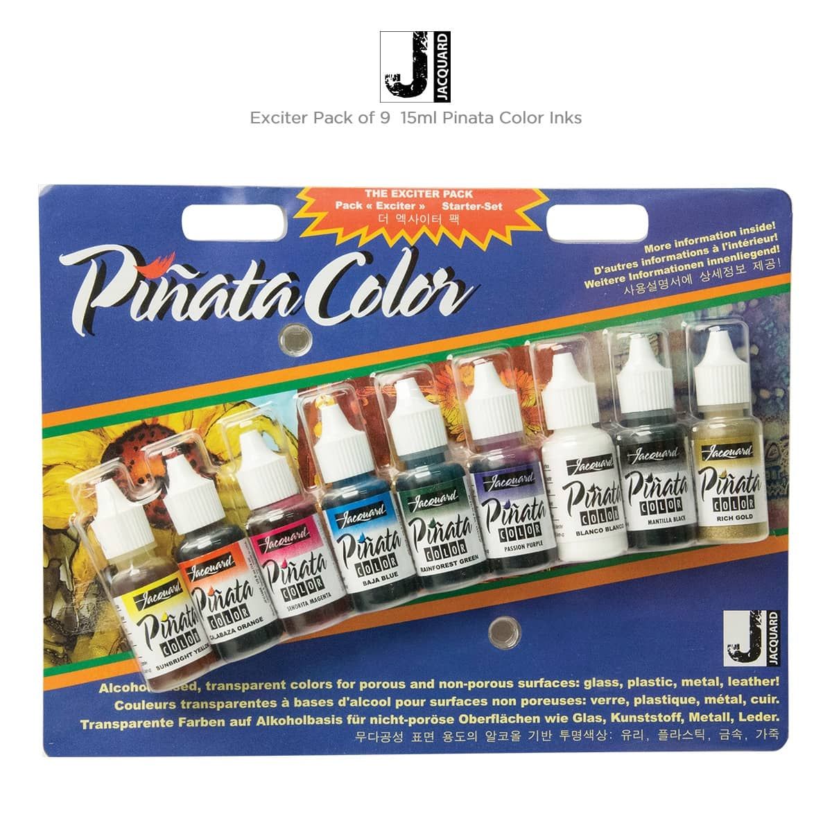 Jacquard Piñata Inks Exciter Pack of 9 15ml Ink Colors