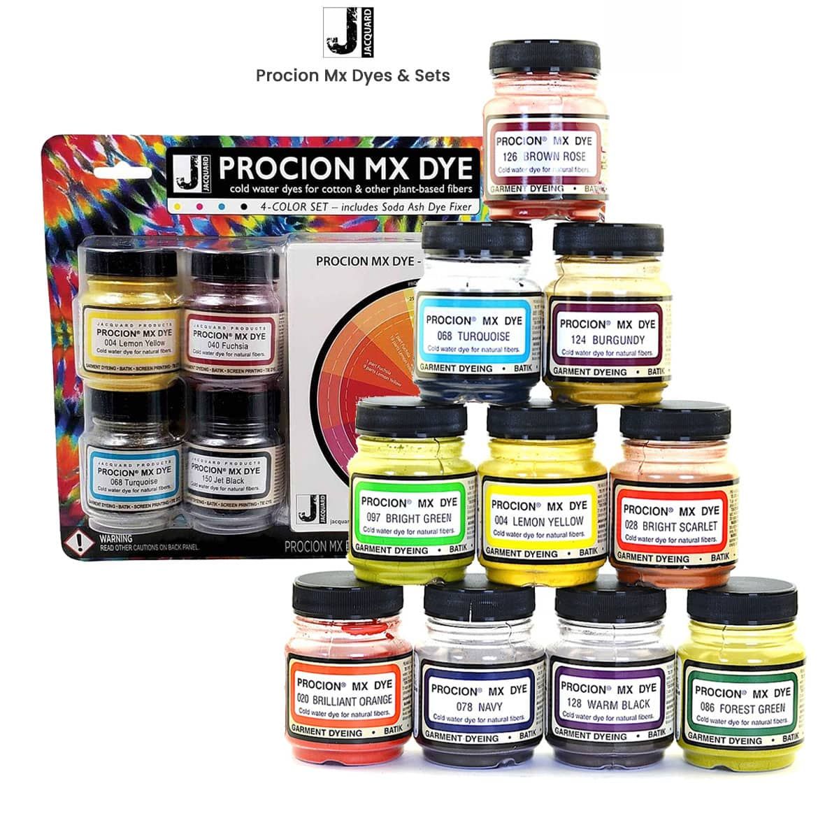 Jacquard Procion MX Fiber Reactive Dyes & Sets