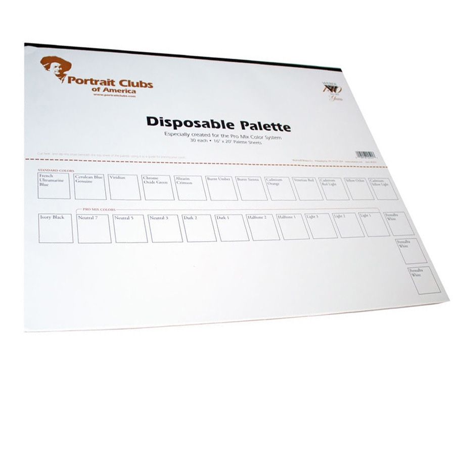 John Howard Sanden ProMix Disposable 16x20" Paper Palette, 30Sheets