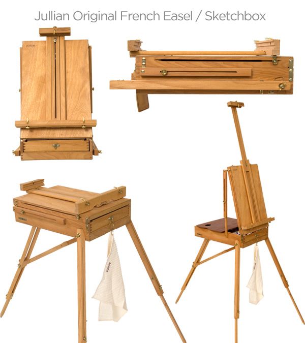 Convenient Drawing French Easel Box - China Easel with Stool