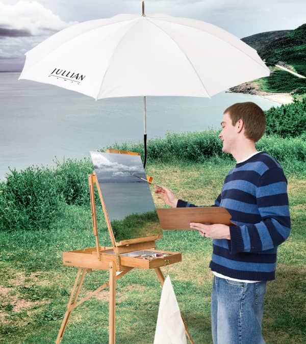 Jullian White French Easel Umbrella