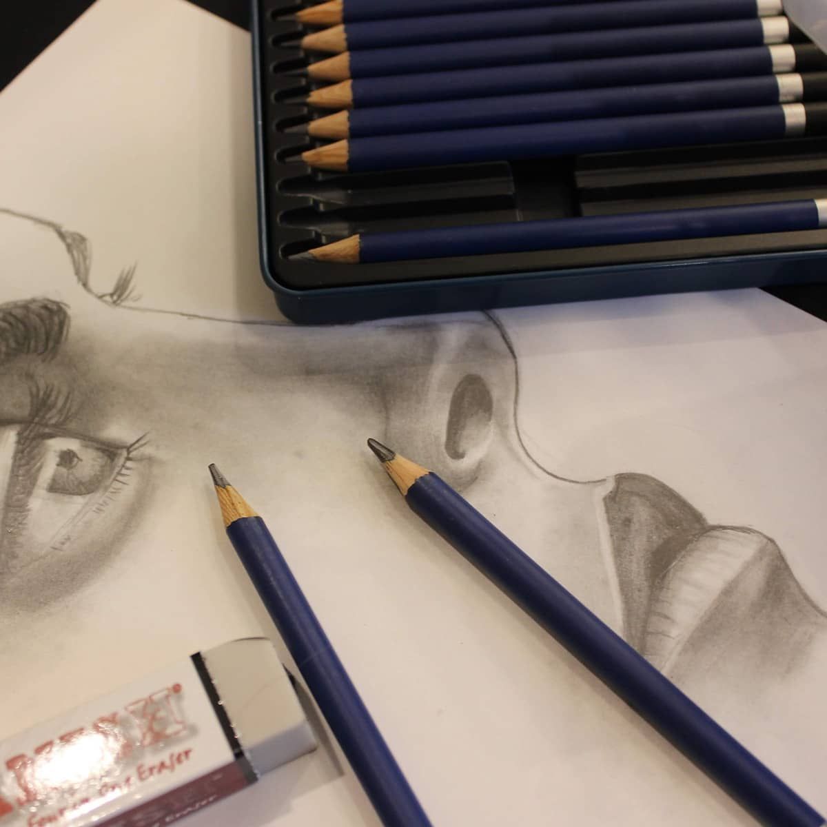 Created with Cezanne Graphite Pencils, Creative Mark Blending Stumps and Vanish Erasers