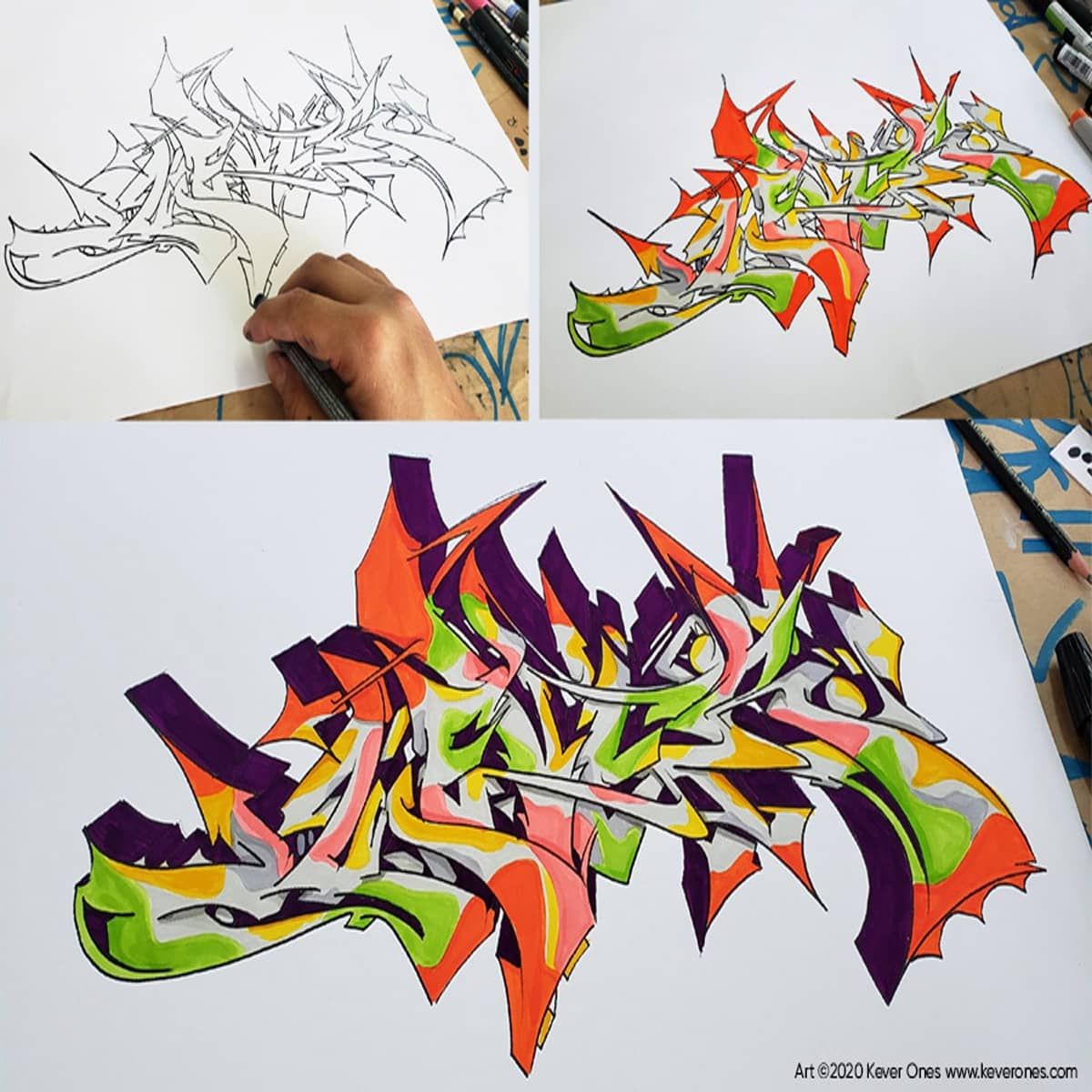 Fredrix Marker Canvas Art by Kever Ones 