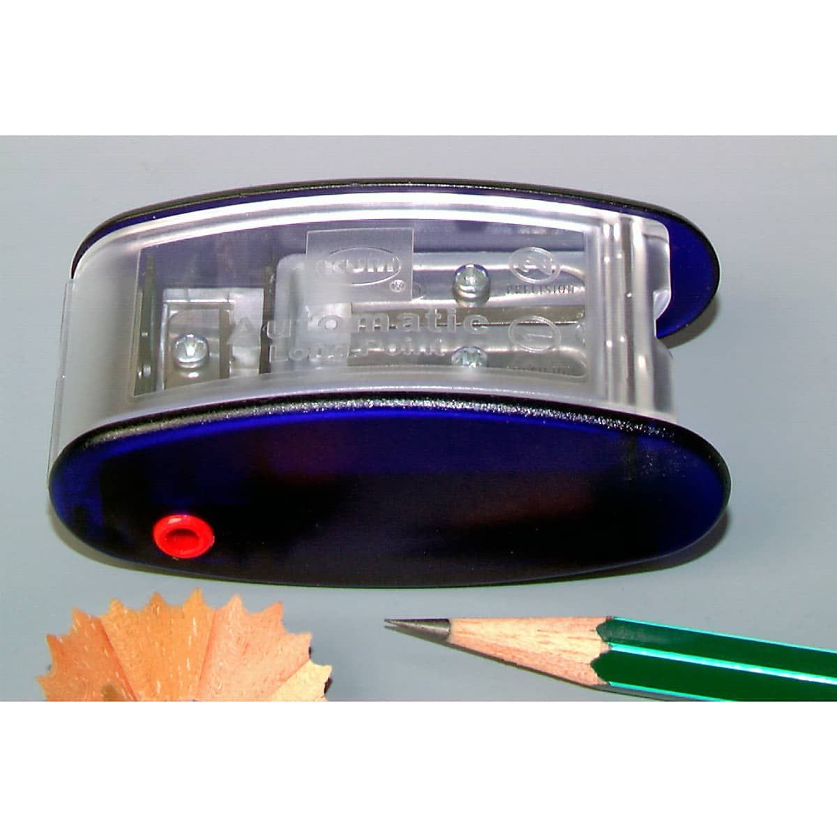 KUM Long Point Pencil Sharpener with Lead Pointer Flip Top