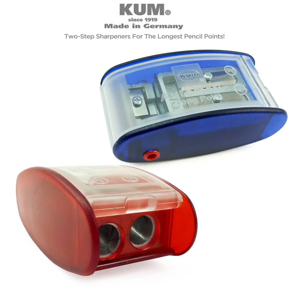 KUM : AS2M Automatic Long Point Sharpener With Lead Pointer - KUM - Brands