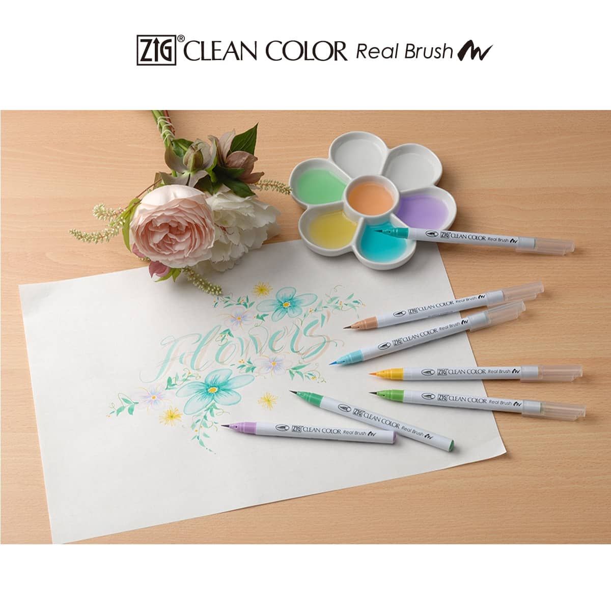 Kuretake Zig Clean Color Real Brush Marker Sets
