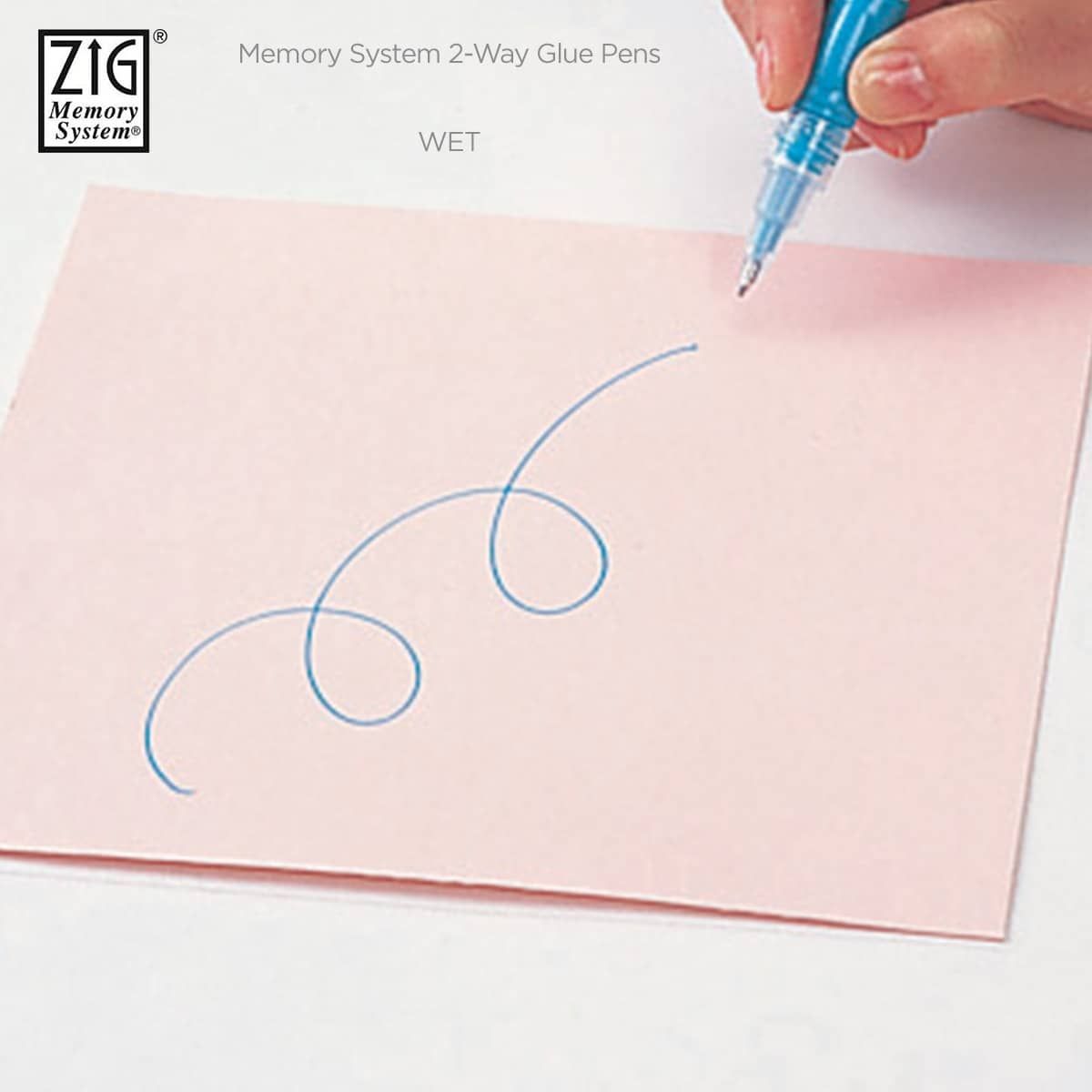 Zig Kuretake Memory System 2 Way Glue Pen Japan 1mm 2mm 4mm 15mm