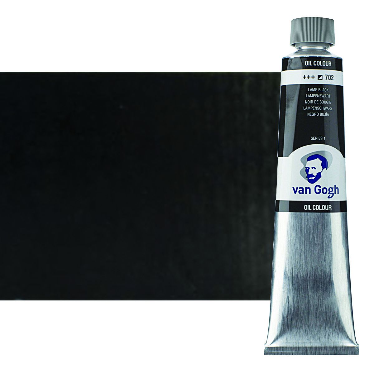 Van Gogh Oil Color, 200ml Lamp Black Tube Jerry's Artarama
