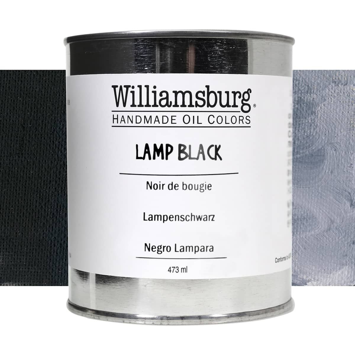Williamsburg Oil Color 473 ml Can Lamp Black