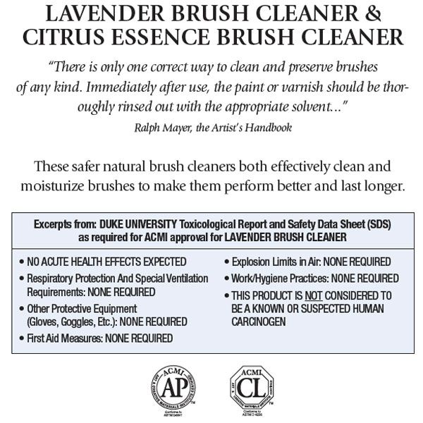 Chelsea Classical Studio Material Safety Data Sheet Lavender brush cleaner