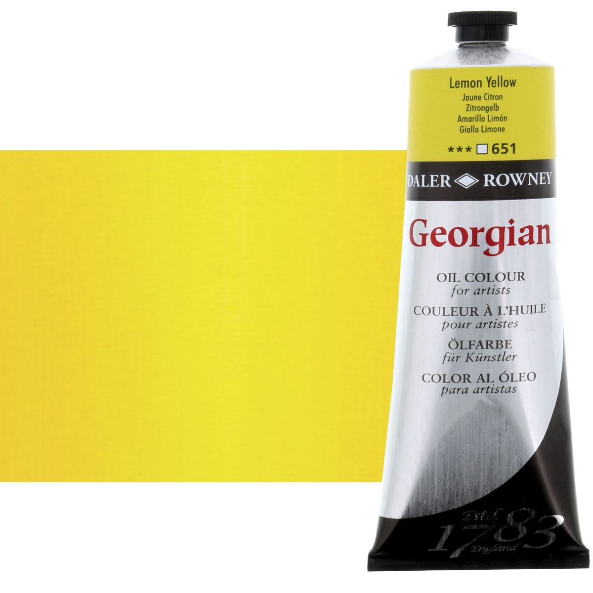 Daler-Rowney Georgian Oil Color 225ml Tube - Lemon Yellow