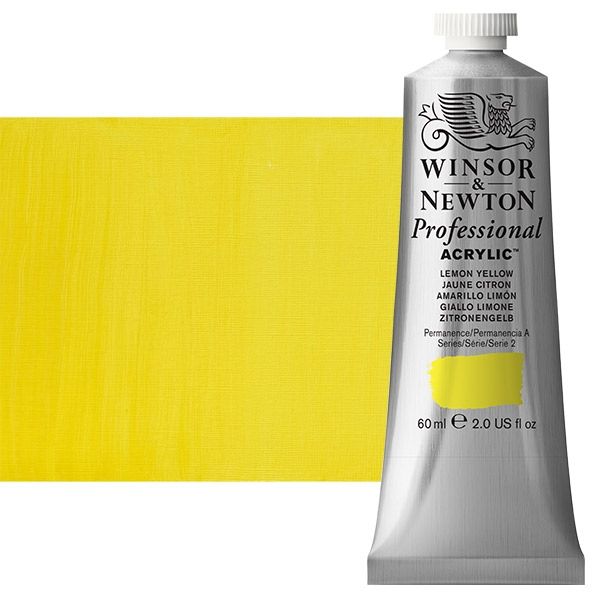 Winsor & Newton Professional Acrylic Lemon Yellow 60 ml