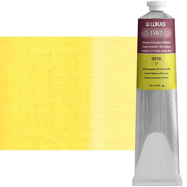 LUKAS 1862 Oil Color - Lemon Yellow Primary, 200ml