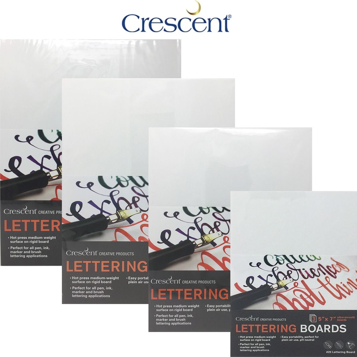 Crescent Illustration Board 3/Pkg-5X7 White