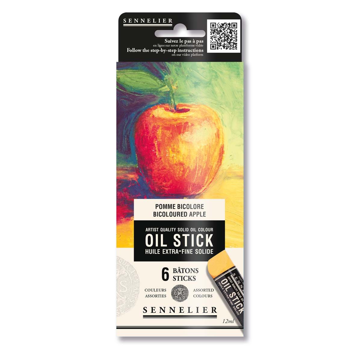 Sennelier Bastoncino Olio Extra-Fine - Tonalità Rosso Ocra (38ml) - Colore Ad Olio Puro